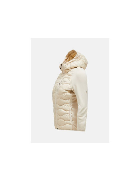 Kurtka peak performance w helium down hybrid hood beżowy