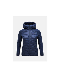 Kurtka peak performance w helium down hybrid hood granatowy - m