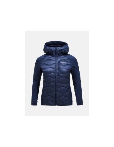 Kurtka peak performance w helium down hybrid hood granatowy - m