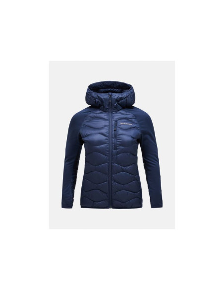 Kurtka peak performance w helium down hybrid hood granatowy - m