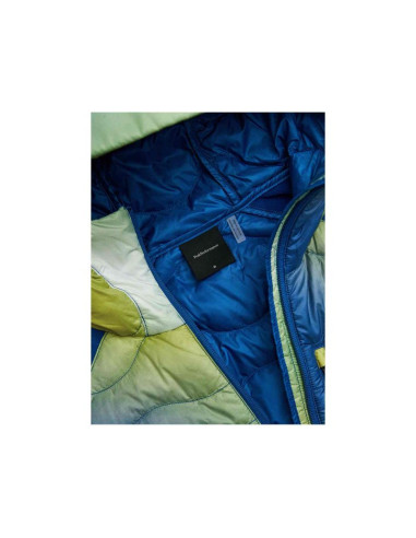 Kurtka puchowa męska peak performance m helium aop down hybrid hood kolor multikolor