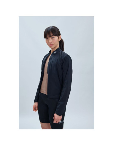 Kurtka rowerowa poc w's thermal splash jacket czarny
