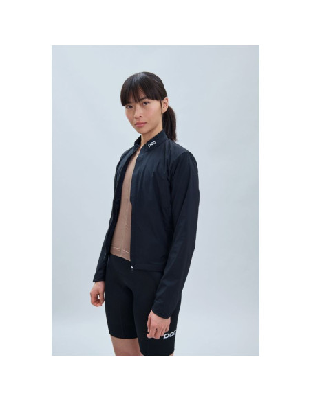 Kurtka rowerowa poc w's thermal splash jacket czarny