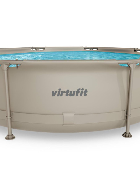 Virtufit okrągły basen 305 cm z pompą filtrującą beżowy