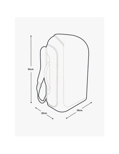 Plecak evoc athlete backpack 30 carbon grey - black