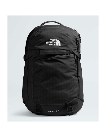 The north face router plecak czarny nylon, poliester pochodzący z recyklingu
