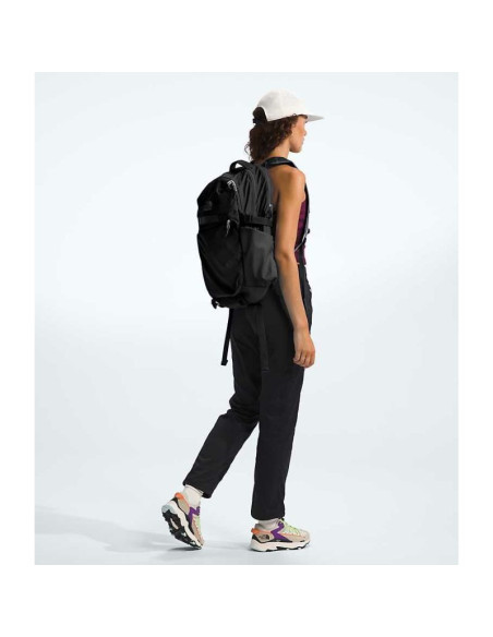 The north face router plecak czarny nylon, poliester pochodzący z recyklingu