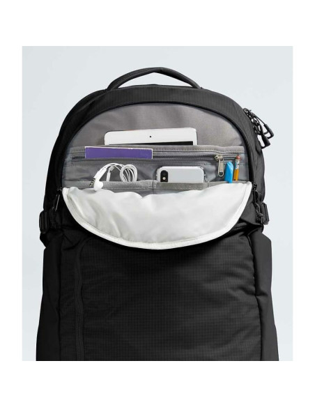 The north face router plecak czarny nylon, poliester pochodzący z recyklingu