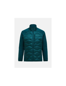 Kurtka puchowa męska peak performance m helium down hybrid jacket kolor zielony