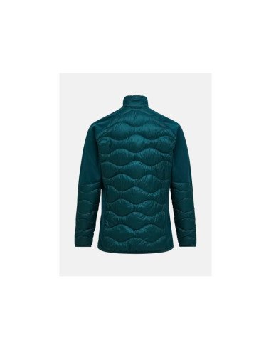 Kurtka puchowa męska peak performance m helium down hybrid jacket kolor zielony