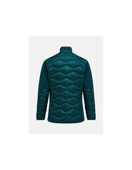 Kurtka puchowa męska peak performance m helium down hybrid jacket kolor zielony