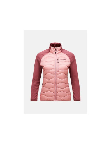 Kurtka damska puchowa peak performance w helium hybrid down jacket kolor różowy