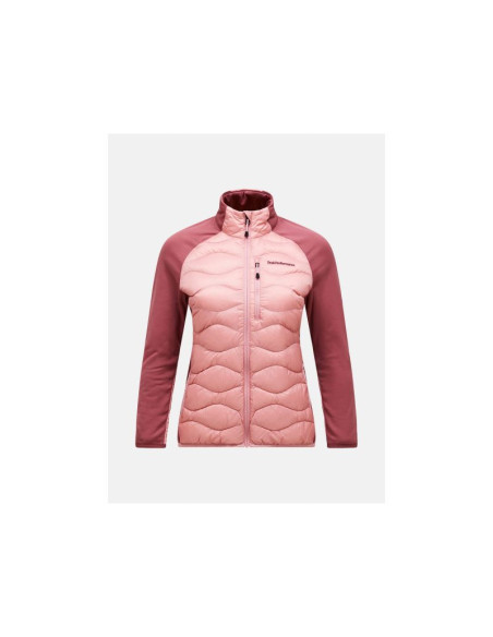Kurtka damska puchowa peak performance w helium hybrid down jacket kolor różowy