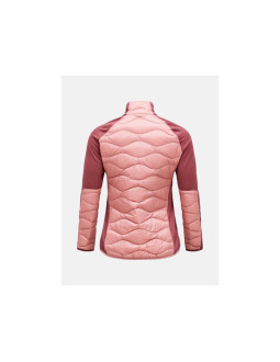 Kurtka damska puchowa peak performance w helium hybrid down jacket kolor różowy 2