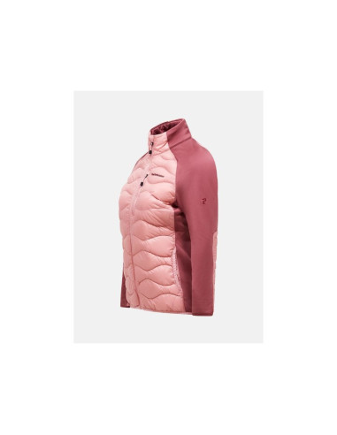 Kurtka damska puchowa peak performance w helium hybrid down jacket kolor różowy
