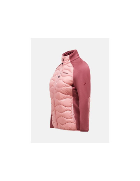 Kurtka damska puchowa peak performance w helium hybrid down jacket kolor różowy