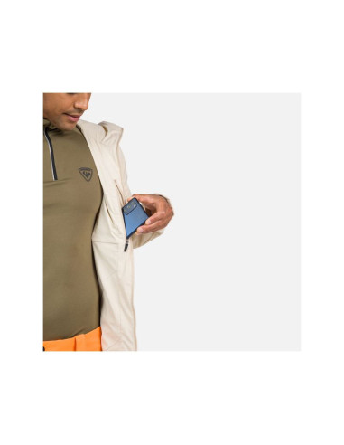 Kurtka outdoorowa męska rossignol opside hoodie jkt beżowa