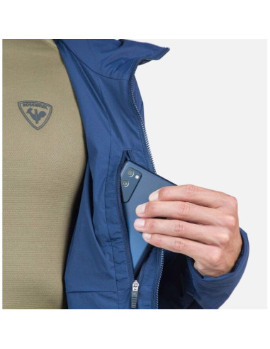 Kurtka outdoorowa męska rossignol opside hoodie jkt granatowa