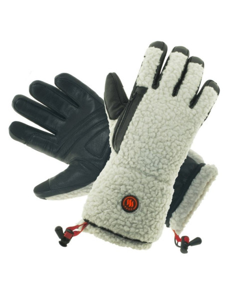 Glovii ogrzewane rękawiczki w stylu shearling gs3l