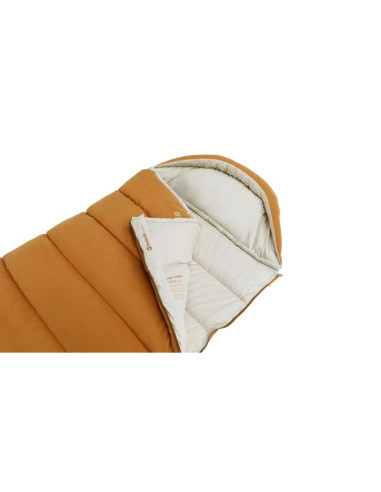Outwell 230506 śpiwór dorosły śpiwór pół prostokątny bawełna, nylon, poliester, poliester pochodzący z recyklingu żółty