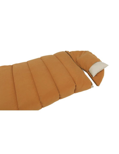 Outwell 230506 śpiwór dorosły śpiwór pół prostokątny bawełna, nylon, poliester, poliester pochodzący z recyklingu żółty