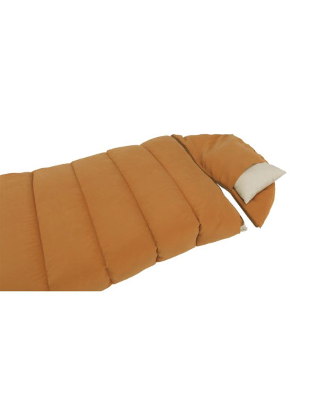 Outwell 230506 śpiwór dorosły śpiwór pół prostokątny bawełna, nylon, poliester, poliester pochodzący z recyklingu żółty