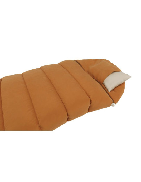 Outwell 230506 śpiwór dorosły śpiwór pół prostokątny bawełna, nylon, poliester, poliester pochodzący z recyklingu żółty