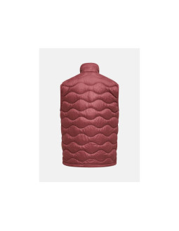 Kamizelka puchowa męska peak performance m helium utility down vest kolor czerwony 2