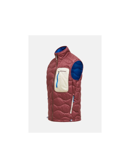 Kamizelka puchowa męska peak performance m helium utility down vest kolor czerwony