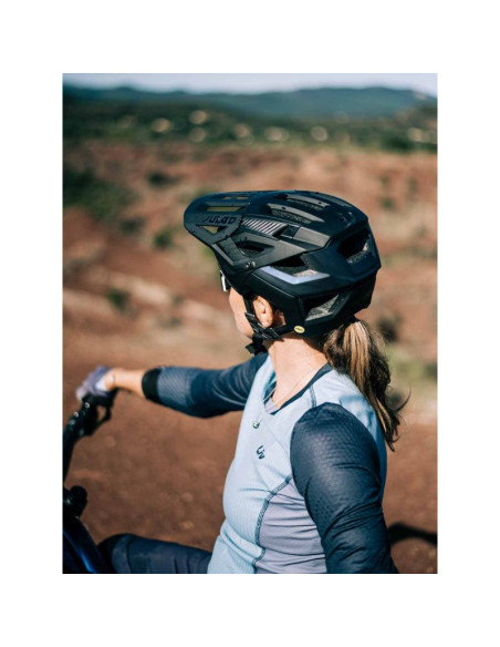 Kask rowerowy julbo forest evo black/blue irise czarny