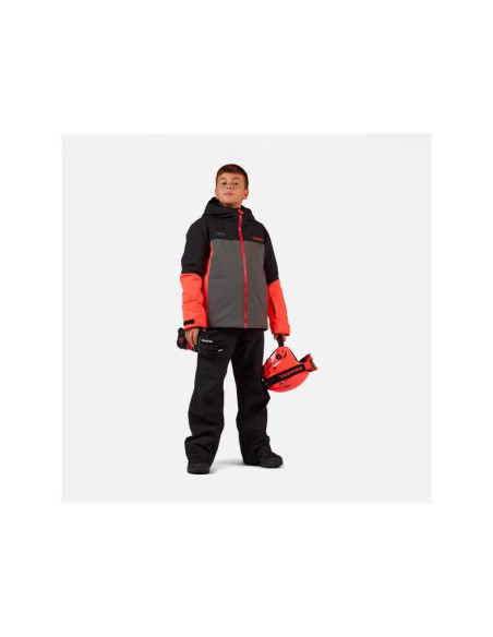 Kurtka narciarska dziecięca rossignol jr hero velika insulated jkt czarna