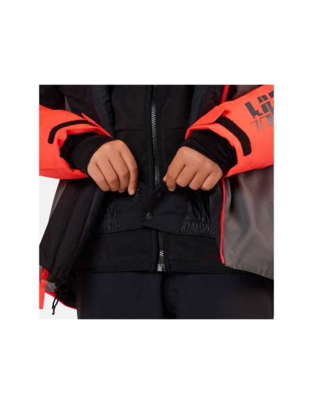 Kurtka narciarska dziecięca rossignol jr hero velika insulated jkt czarna