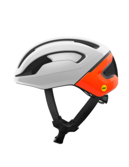 Kask rowerowy poc omne air mips biało pomarańczowy