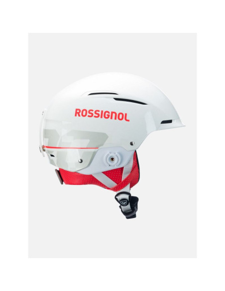 Kask narciarski rossignol hero slalom impacts white z gardą