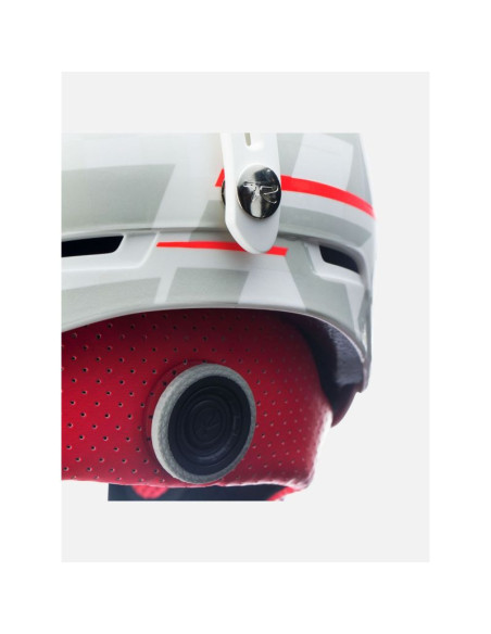 Kask narciarski rossignol hero slalom impacts white z gardą