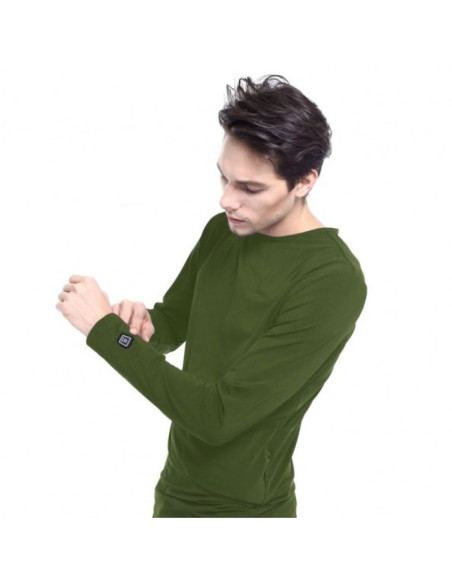 Glovii gj1cm koszula/top bluza wycięcie pod szyją długi rękaw elastan, poliester