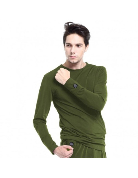 Bluza z ogrzewaniem glovii gj1cxl (xl  kolor zielony)