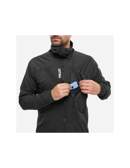 Kurtka narciarska męska millet m rutor xcs air hoodie czarna