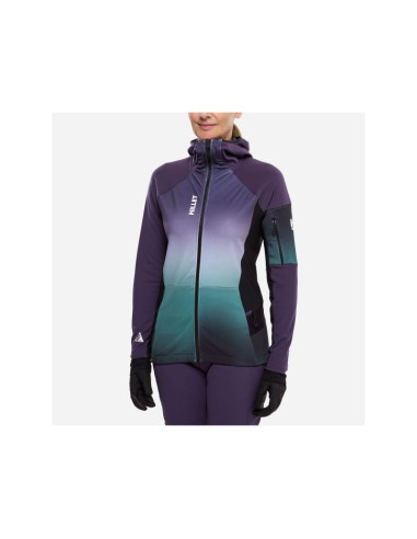 Kurtka narciarska millet pierraent hoodie fioletowa