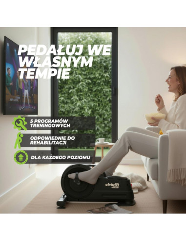 Virtufit elektryczny rower stacjonarny mb450 - trenażer mobilności