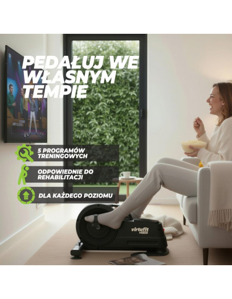 Virtufit elektryczny rower stacjonarny mb450 - trenażer mobilności