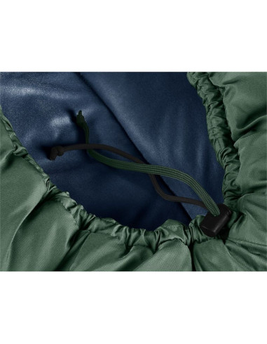 Deuter orbit sl 0c/32f dorosły śpiwór typu mumia tkanina, polietylenosulfon (pes), ripstop zielony