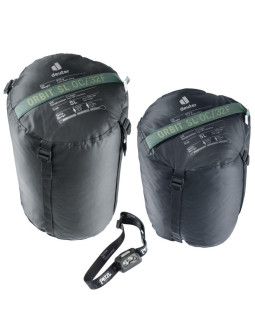 Deuter orbit sl 0c/32f dorosły śpiwór typu mumia tkanina, polietylenosulfon (pes), ripstop zielony 2