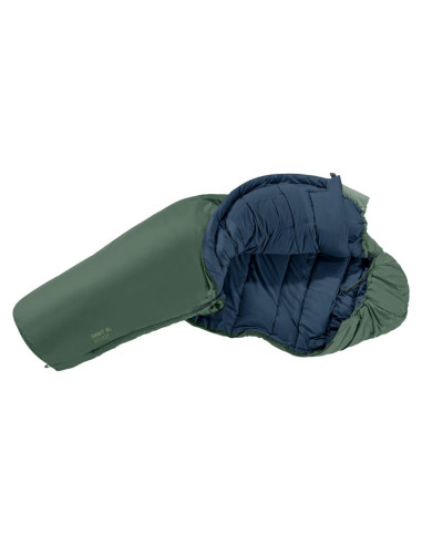 Deuter orbit sl 0c/32f dorosły śpiwór typu mumia tkanina, polietylenosulfon (pes), ripstop zielony