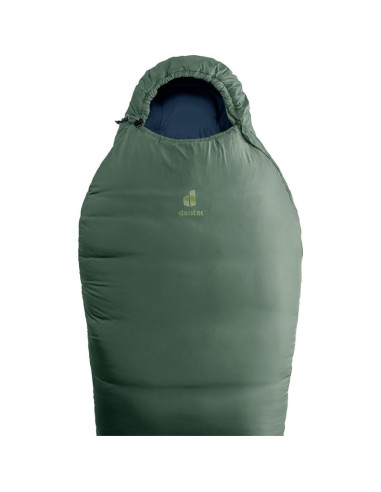 Deuter orbit sl 0c/32f dorosły śpiwór typu mumia tkanina, polietylenosulfon (pes), ripstop zielony