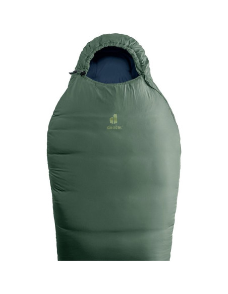 Deuter orbit sl 0c/32f dorosły śpiwór typu mumia tkanina, polietylenosulfon (pes), ripstop zielony