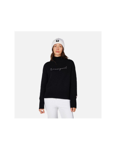 Sweter damski rossignol w signature sweater czarny