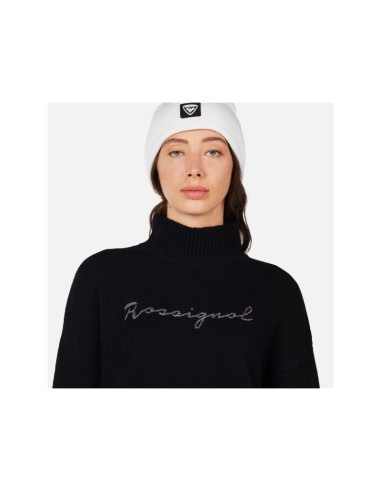 Sweter damski rossignol w signature sweater czarny