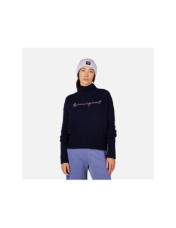 Sweter damski rossignol w signature sweater granatowy