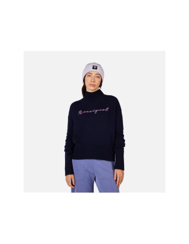 Sweter damski rossignol w signature sweater granatowy